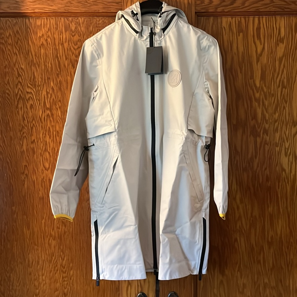 G/Fore Women's Water Resistant Anorak W/Removable Hood in Stone Size M NWT - Picture 2 of 13